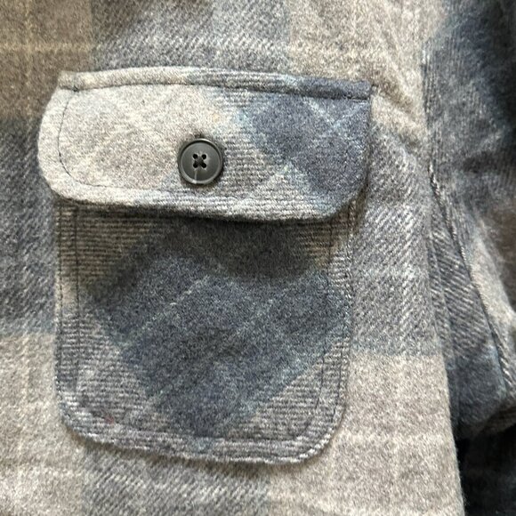 Jachs New York Men's Wool Blend Sherpa Lined Jacket Size L Plaid Warm NEW - Picture 7 of 16